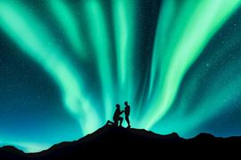 Europe Holidays - Finland, Lapland - marriage proposal under Northern lights