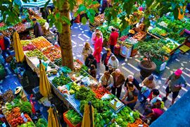 Portugal, Madeira - colorfull veg market
