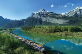 Rocky Mountaineer Train Aerial View