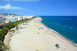 Costa Brava Aerial View of Beach