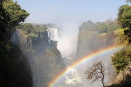 Rainbow over the Victoria Falls