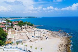Europe Holidays - Turkey Holidays, Side - Aerial view of Apollo temple ruins
