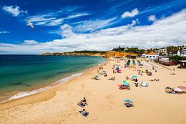Europe Holidays - Portugal, Algarve - white sandy beach and turquoise sea