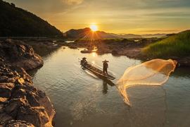 Mekong River Fisherman