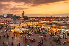 Africa Holidays - Moroccan, Marrakech -Jemaa el Fna market