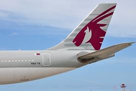 Qatar Airways Tailfin & Logo