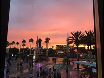 Universal Orlando sunset 