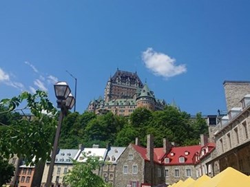 This is Quebec City where I was in Summer 2019